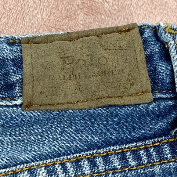 Polo Ralph Lauren Jeans Girls 3T Astor Slim Boyfriend Blue Jeans Logo Print - Picture 9 of 10